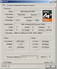 8HDA5+ CPU-Z navit CPU