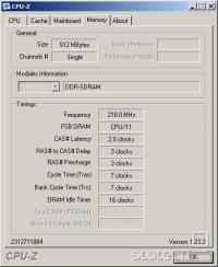 8HDA5+ CPU-Z RAM latence
