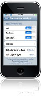  Microsoft Exchange ActiveSync na novem iPhone-u