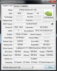  GeForce GT330