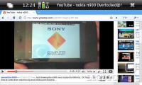  Youtube v Chromiumu na Nokii N900