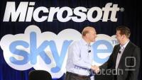 Takole sta se Steve Ballmer (Microsoft) in Tony Bates (Skype) rokovala 10. maja letos.