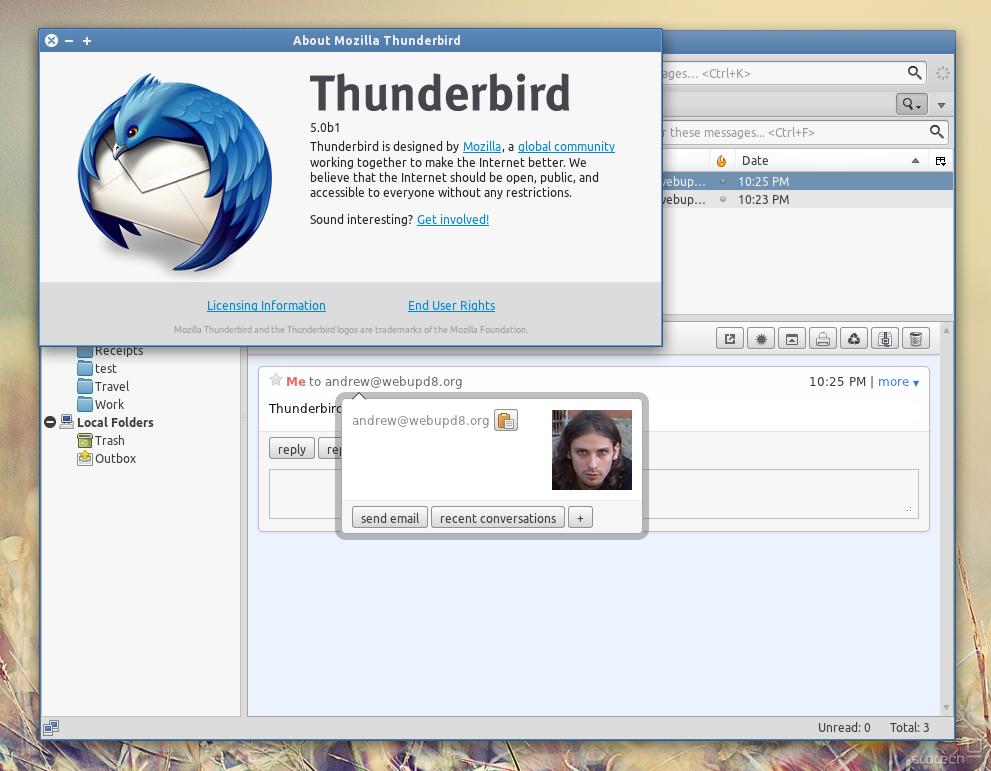 Org 08. Thunderbird Linux. Mozilla Thunderbird дизайн. Thunderbird Beta. Тандерберд разъем.