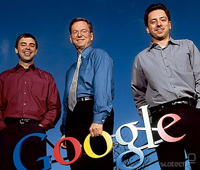 Sergey Brin, Eric Schmidt, Larry Page