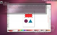  HUD meni v programu za vektorsko risanje Inkscape.