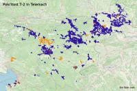  Pokritost Slovenije z &#382;i&#269;nimi priklju&#269;ki T-2 in Telemach