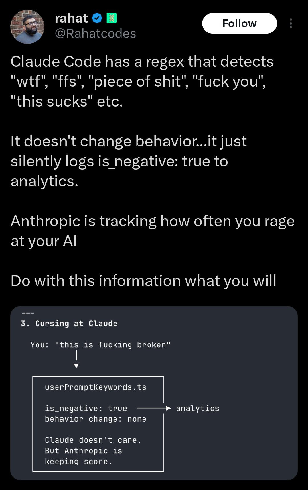 Claude spremlja, ali kolnete