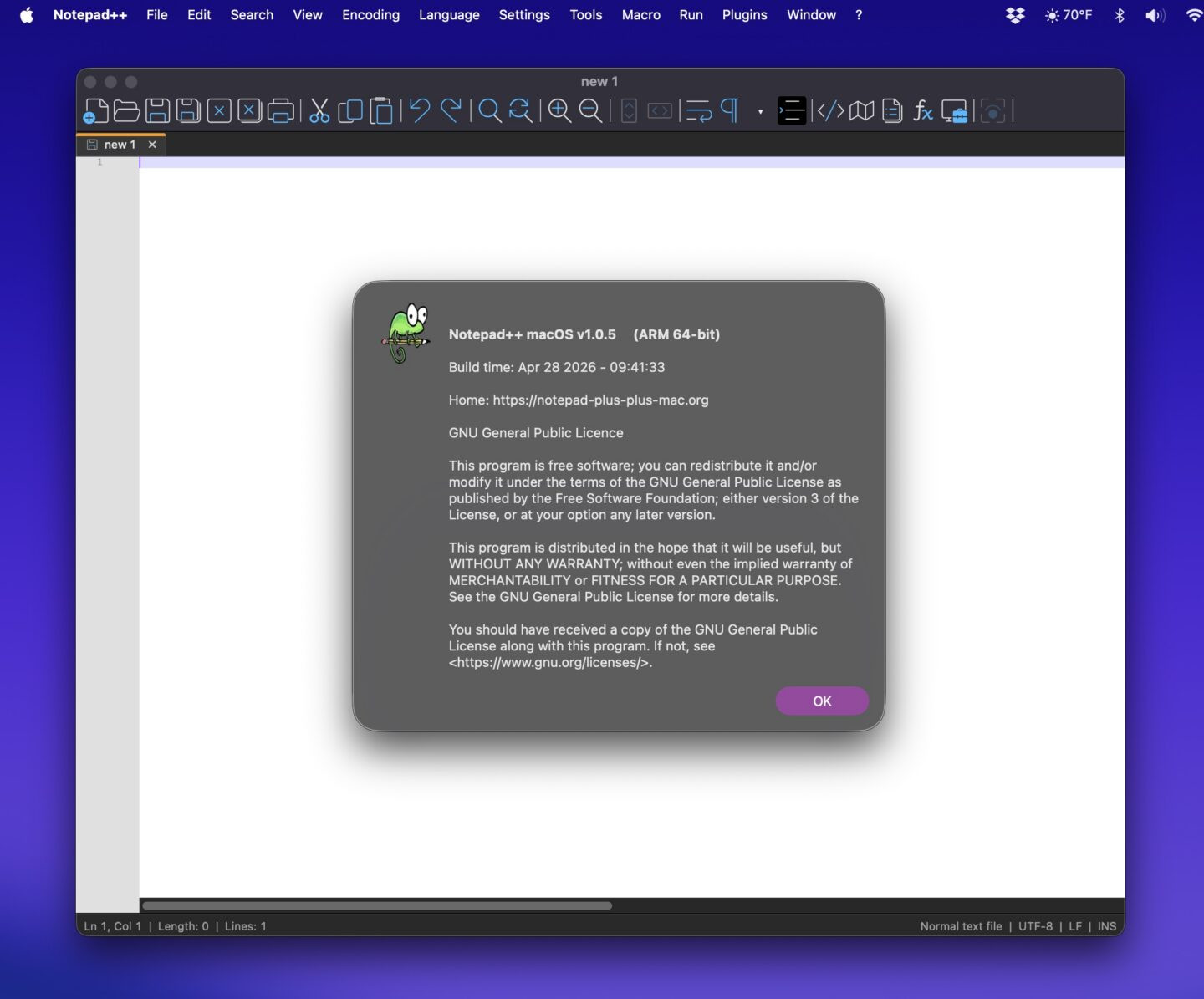 Notepad++ za Mac, ki to ni bil